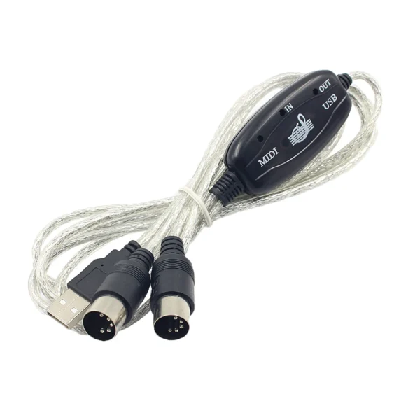 Convertidor de interfaz USB a MIDI, Cable adaptador de Cable de estudio de música, teclado de Piano a PC, portátil, Windows y Mac - Imagen 4