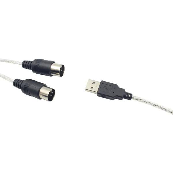 Convertidor de interfaz USB a MIDI, Cable adaptador de Cable de estudio de música, teclado de Piano a PC, portátil, Windows y Mac - Imagen 3