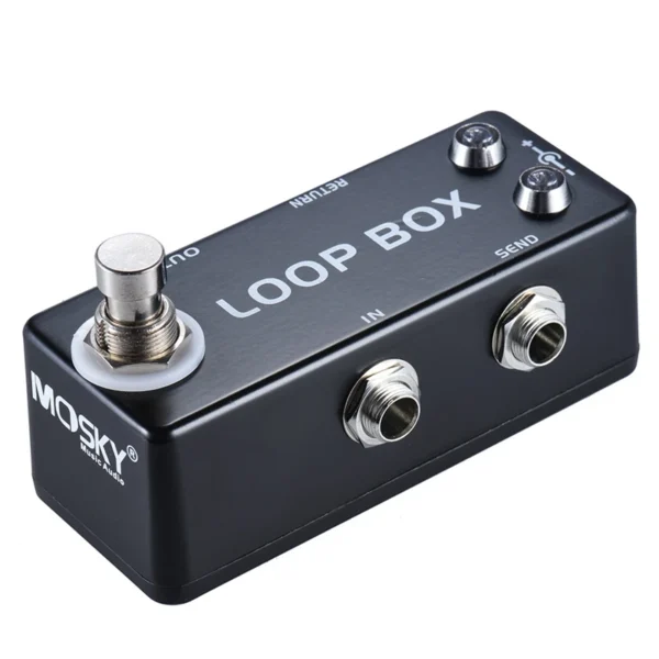 MOSKY Loop Box Mini Pedal de efecto de guitarra True Bypass Looper, selección de ruta, procesador de efectos de guitarra para piezas de guitarras eléctricas - Imagen 5