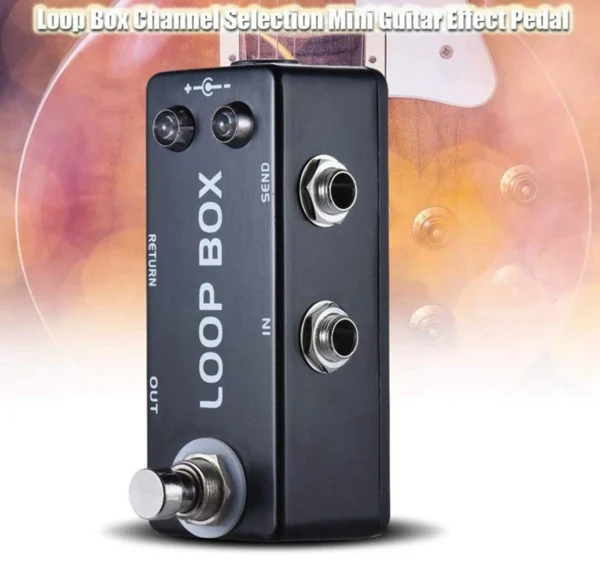 MOSKY Loop Box Mini Pedal de efecto de guitarra True Bypass Looper, selección de ruta, procesador de efectos de guitarra para piezas de guitarras eléctricas