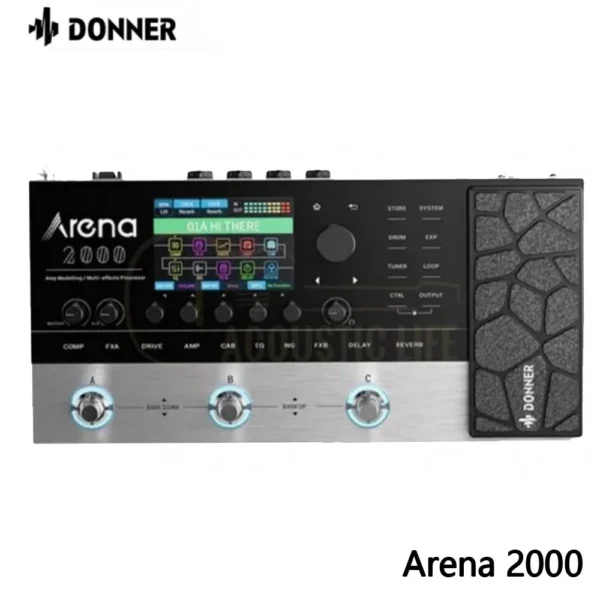 Donner Arena 2000 Pedal multiefecto 278 efectos IR AMP Drum Looper MIDI Infector con aplicación Softwear para guitarra eléctrica