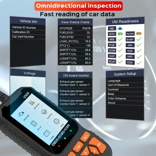 Escáner profesional de datos en vivo OBD2, herramienta de diagnóstico OBDII, lector de código para comprobar la luz del motor, impresión en la nube - Imagen 5