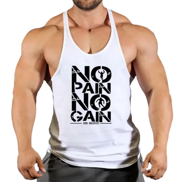 Ropa con estampado de calavera para hombre, camisetas sin mangas de algodón para gimnasio y culturismo, chaleco de entrenamiento muscular - Imagen 5