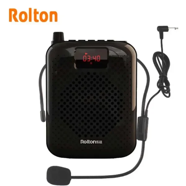 Rolton-megáfono amplificador de voz K500, altavoz con Bluetooth, micrófono para enseñanza, guía turístico, promoción de ventas