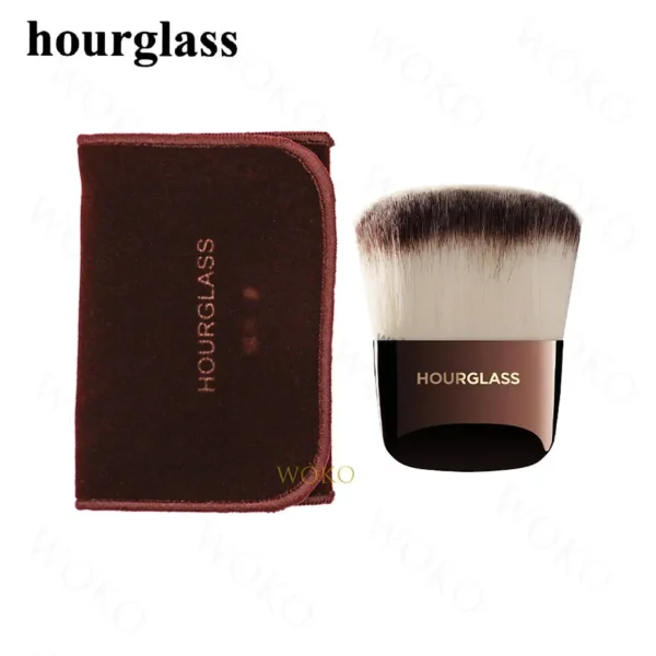 Hourglass-brocha de maquillaje Kabuki, brocha para base en polvo, crema de contorno, colorete, bronceador, sombra de ojos, delineador de ojos, difuminado - Imagen 4