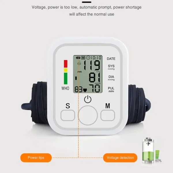 Medidor Digital de presión arterial para brazo, tensiómetro, termómetro de fiebre Digital, termómetro infrarrojo médico, oxímetro de dedo, traje - Imagen 2