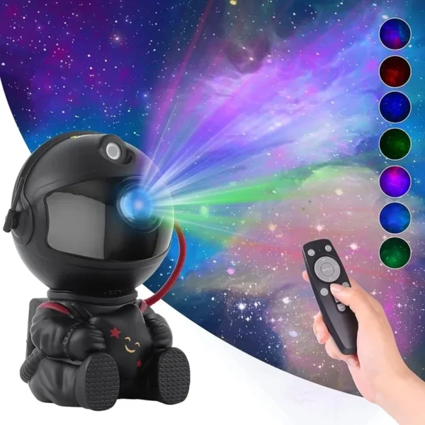 Proyector de estrellas Galaxy, luz nocturna, astronauta, proyector espacial, nebulosa estrellada, lámpara LED de techo para dormitorio, decoración del hogar, regalo para niños