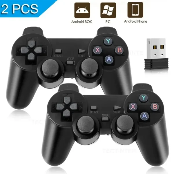 Mando inalámbrico para PC, Joystick USB para Android TV, 1 unidad/2 piezas, 2,4 Ghz