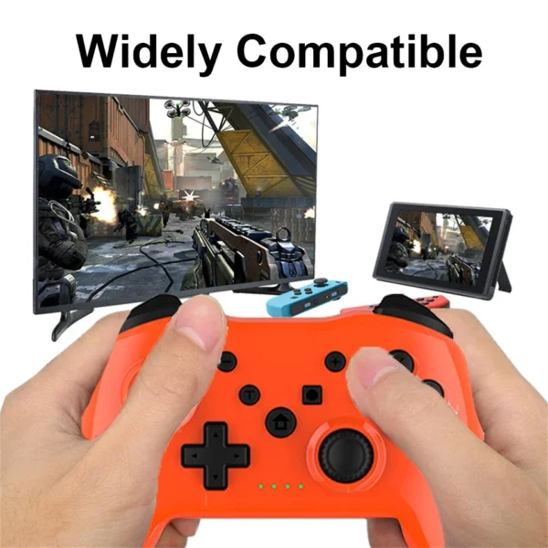 GAMINJA-controlador inalámbrico sin latencia, mando Bluetooth para PC, Joystick para consola de juegos Nintendo Switch, PS3, TV Box, PC - Imagen 3