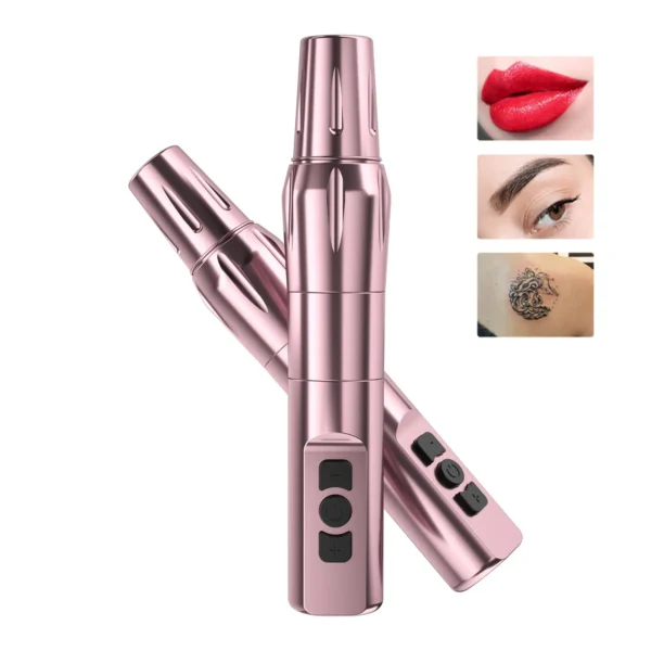 Biomaser-máquina de tatuaje inalámbrica para maquillaje permanente, pluma de tatuaje para principiantes, cejas, labios, suministros de artista compatibles con cartuchos universales